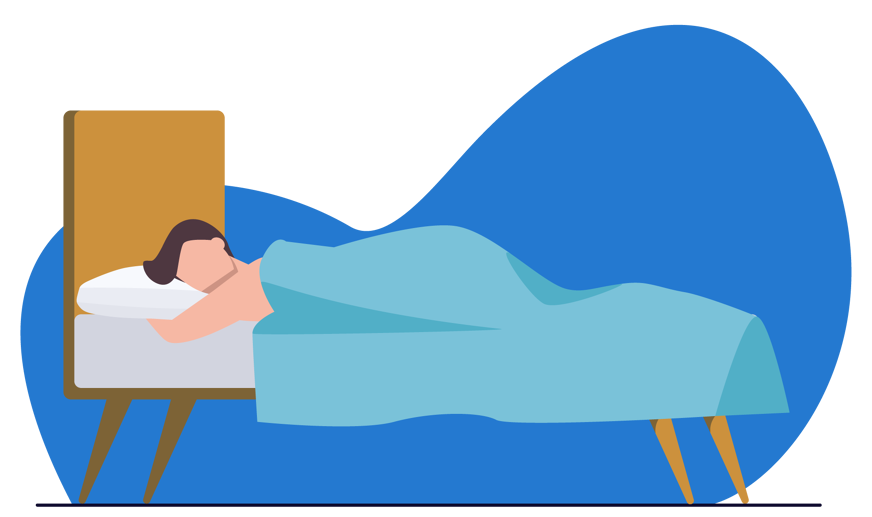 dormir sozinho de barriga para baixo